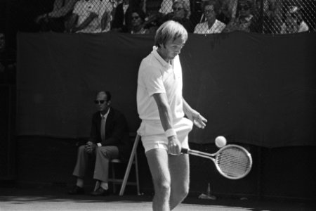 Internationale tenniskampioenschappen te Hilversum, nr 18 R Case in actie, nr, Bestanddeelnr 924-7799