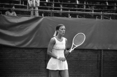 Internationale tenniskampioenschappen Melkhuisje nr 14, Ingrid Bentzer in acti, Bestanddeelnr 927-3332
