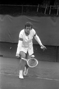 Internationale tenniskampioenschappen Melkhuisje te Hilversum, Betty Stove in ak, Bestanddeelnr 925-7661