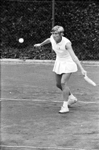 Internationale tenniskampioenschappen bij Melkhuisje te Hilversum, Trudy Walhof , Bestanddeelnr 924-7685