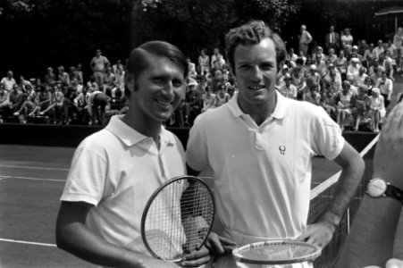 Internationale tenniskampioenschappen in Hilversum ( t Melkhuisje ) Okker en Ph, Bestanddeelnr 923-7186