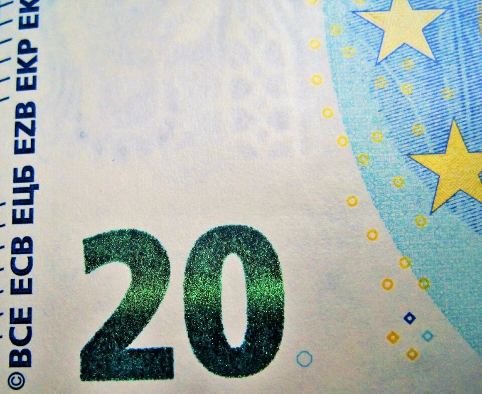 New twenties front side dollar bill