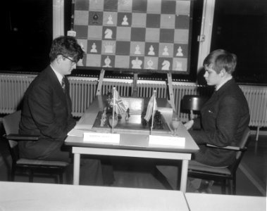 Internationaal Jeugd Schaaktoernooi te Groningen, Andrew Whiteley (Engeland) en , Bestanddeelnr 918-6107