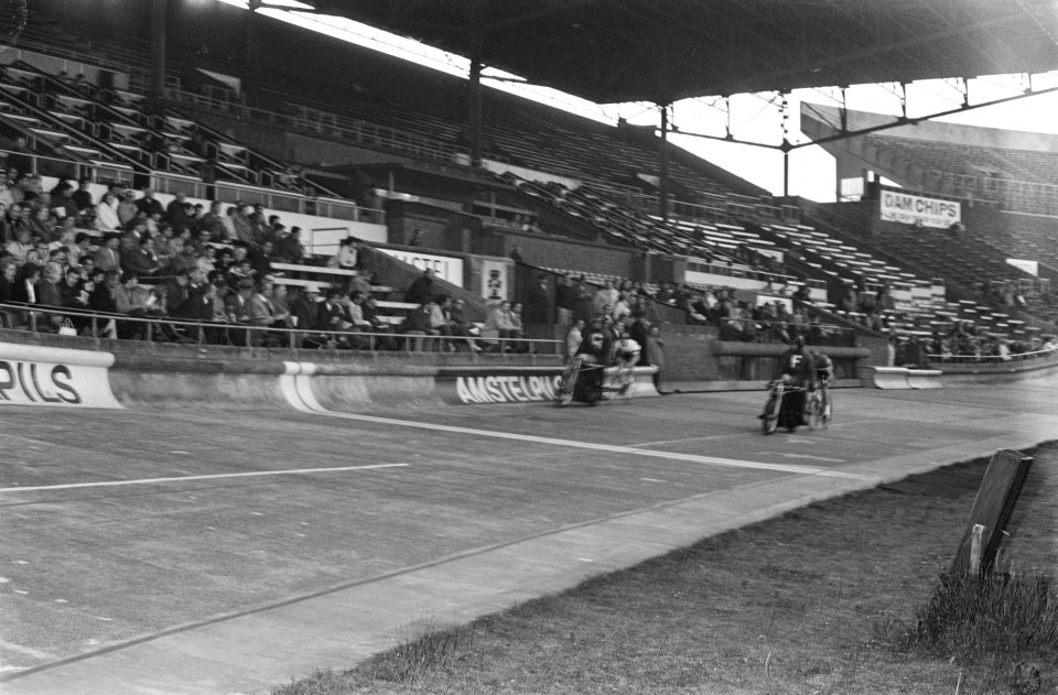 Internationale Wielerwedstrijden in Olympisch Stadion, Amsterdam Jaap Oudkerk me, Bestanddeelnr 922-4921