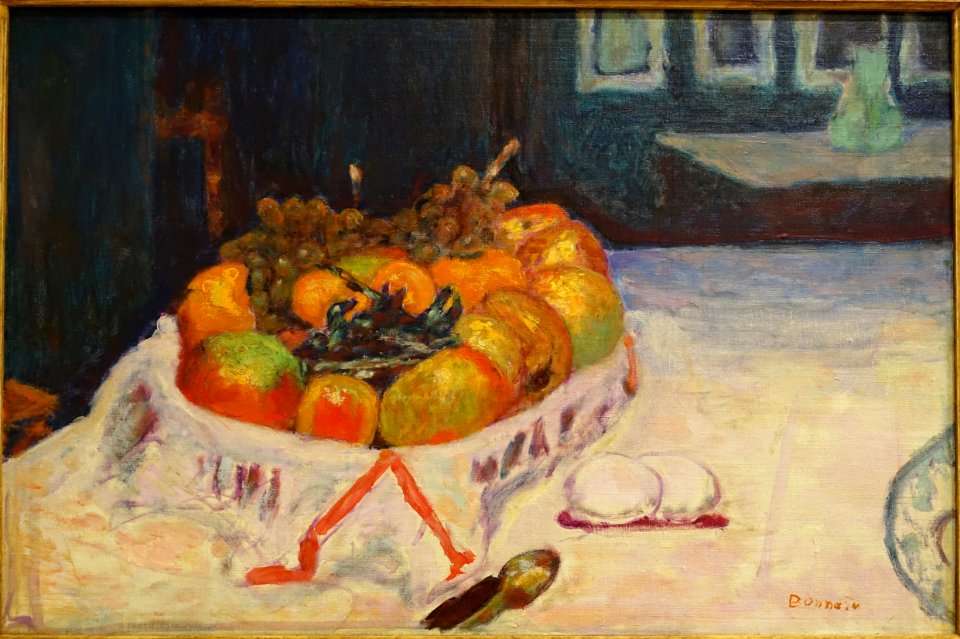 Interior with Still Life of Fruit, by Pierre Bonard, 1923, oil on canvas - Fogg Art Museum, Harvard University - DSC00678