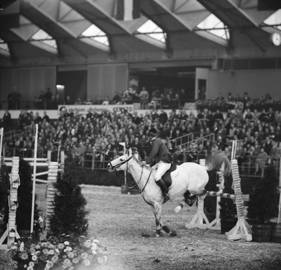 Internationaal Concours Hippique in RAI. De Duitser H. G. Winkler op Romanus, Bestanddeelnr 915-6970