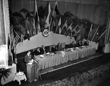 Internationaal Congres Menselijke Verhoudingen De Prins opent congres, Bestanddeelnr 907-9819