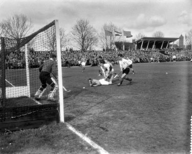 Interlandwedstrijd hockey Nederland tegen Belgie in het Wagenerstadion te Amstel, Bestanddeelnr 910-2757 photo