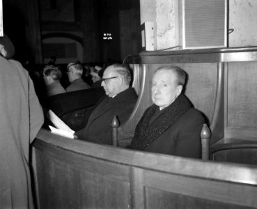 Interkerkelijke Gebedssamenkomst in Domkerk (Utrecht) Drs Korthals en Baron Va, Bestanddeelnr 913-3840