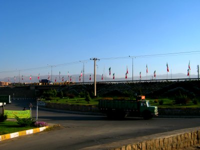 Interlace - end of 17 shahrivar st - flags of Iran-Nishapur 02