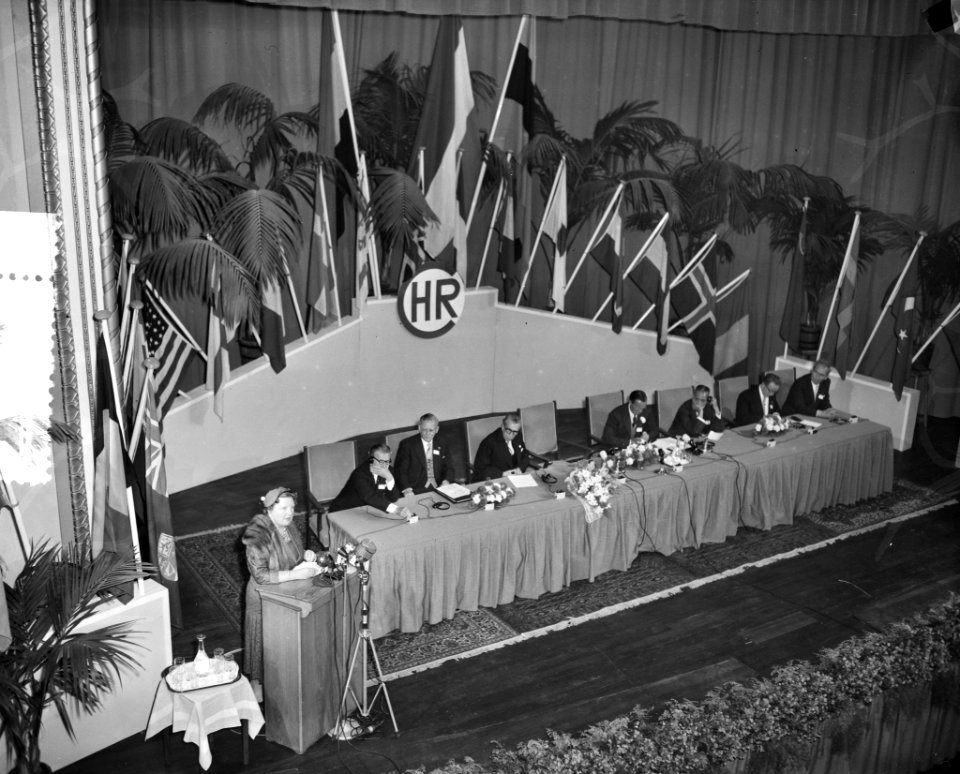 Internationaal Congres Menselijke Verhoudingen . De Koningin spreekt, Bestanddeelnr 907-9822