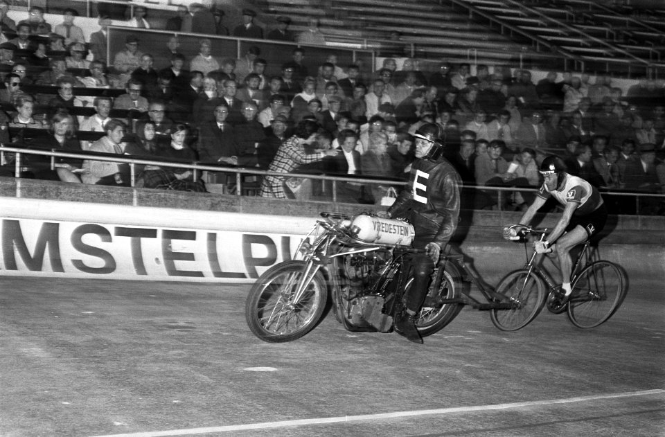 Internationale Wielerwedstrijden in Olympisch Stadion, Amsterdam Jaap Oudkerk me, Bestanddeelnr 922-4919