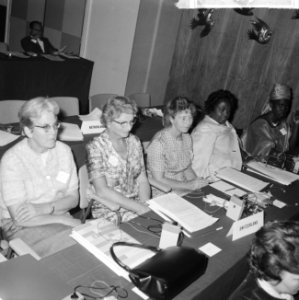 Internationaal Congres van Sociaal Democratische Vrouwen in Minervapaviljoen te , Bestanddeelnr 915-5002