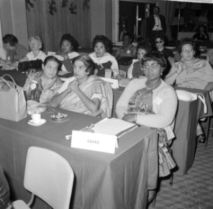 Internationaal Congres van Sociaal Democratische Vrouwen in Minervapaviljoen te , Bestanddeelnr 915-5004
