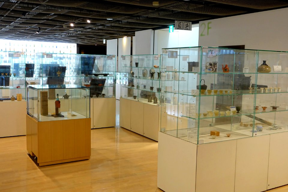 Interior with sake exhibit - Food and Agriculture Museum - Setagaya, Tokyo, Japan - DSC09801