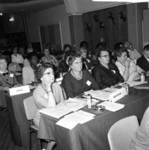 Internationaal Congres van Sociaal Democratische Vrouwen in Minervapaviljoen te , Bestanddeelnr 915-5007