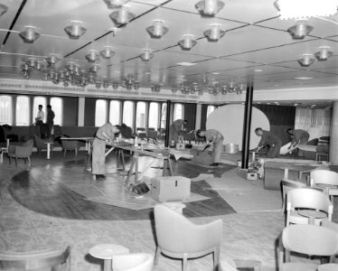 Interieurs van het vlaggeschip van de HAL Rotterdam lounge in de toeristenklasse, Bestanddeelnr 910-5240
