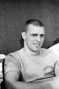 Internationale zwemwedstrijden te Bremen, Chet Jastremski (kop) Amerikaan, Bestanddeelnr 914-7579