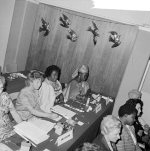 Internationaal Congres van Sociaal Democratische Vrouwen in Minervapaviljoen te , Bestanddeelnr 915-5013