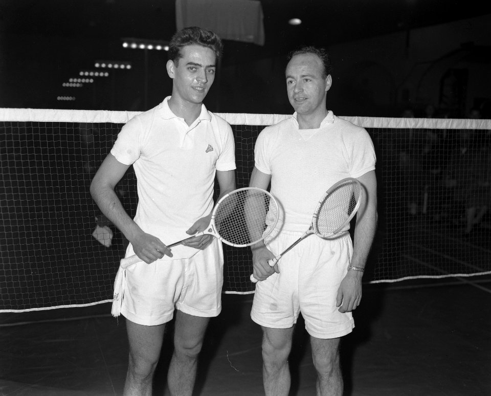Internationale kampioenschap badminton Haarlem Arne Rasmussen , J Hammergaard , Bestanddeelnr 908-2244