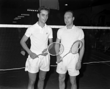Internationale kampioenschap badminton Haarlem Arne Rasmussen , J Hammergaard , Bestanddeelnr 908-2244