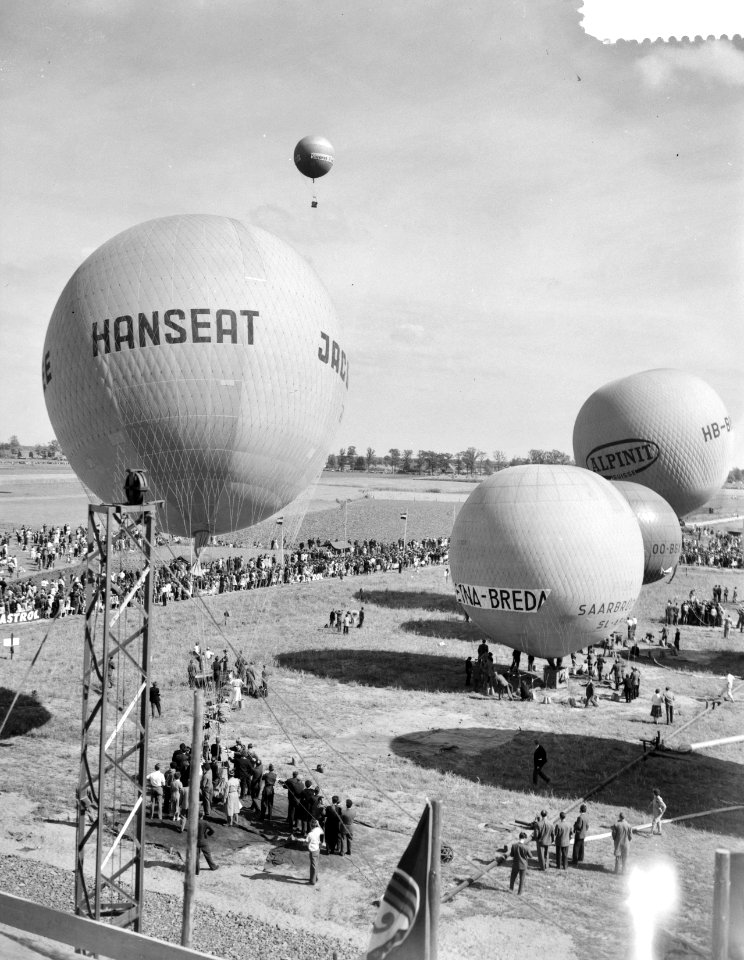 Internationale ballonderby om de Trophee du ballon Libre te Etten in Noord Braba, Bestanddeelnr 910-4286