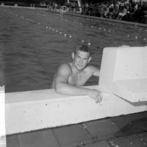 Internationale zwemzeskamp te Enschede, Joop Rohof, Bestanddeelnr 916-5188