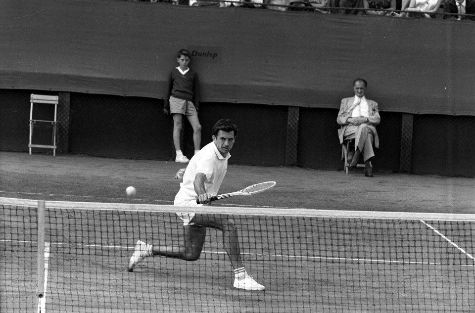 Internationale prof-kampioenschappen Tennis, de Australier Cooper in actie, Bestanddeelnr 914-1723