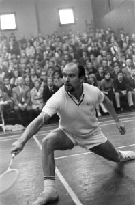 Internationale Badmintonkampioenschappen te Haarlem Erland Kops in aktie, Bestanddeelnr 922-0954