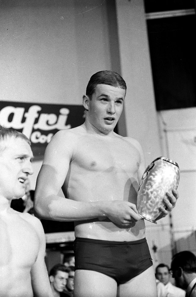 Internationale zwemwedstrijden te Bremen, Gerard Hetz (Duitsland) 400 meter vrij, Bestanddeelnr 914-7580