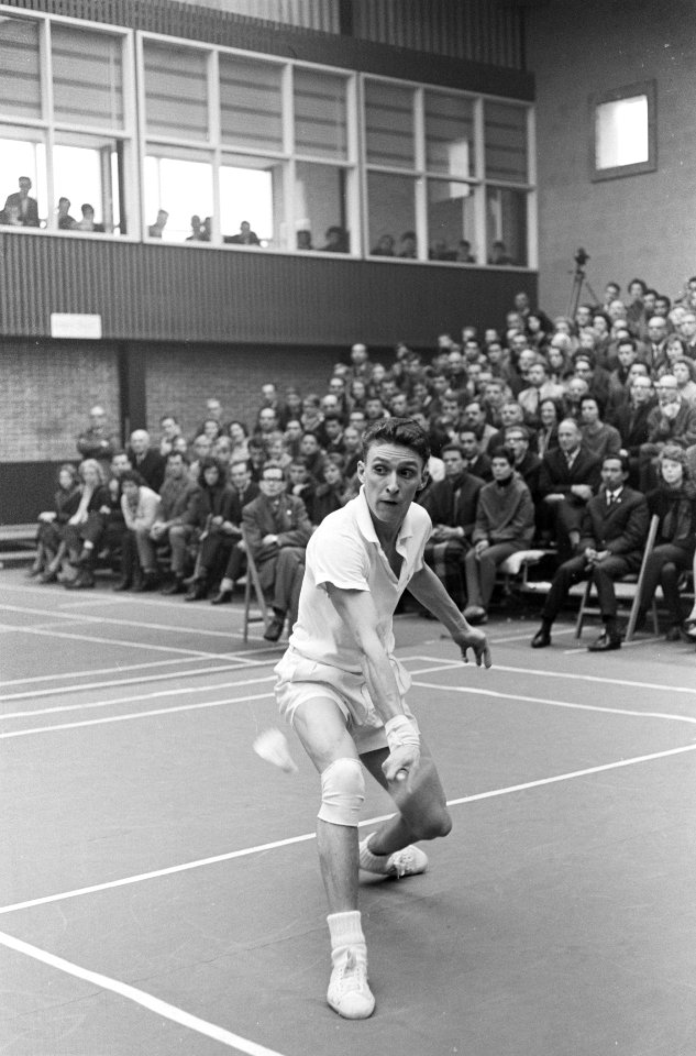 Internationale Badmintonkampioenschappen te Haarlem Heening Borch tijdens de fi, Bestanddeelnr 914-8056