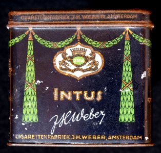 Intus cigarettes tin, front