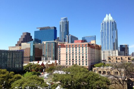 Texas cityscape downtown photo