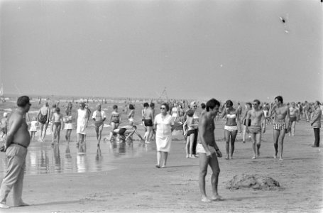 Invasie aan Noordzeestrand. Zandvoort omstreeks 14.00u. zondag, Bestanddeelnr 920-5068