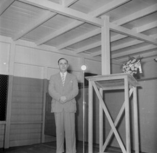 Ir. R.J. de Greve, directeur van de Surinaamse Bauxiet Maatschappij in Moengo, h, Bestanddeelnr 252-6999