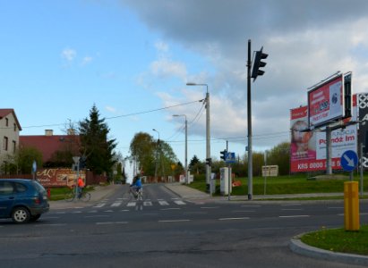 Intersection of Miłosza and Kołodziejska streets May 2016