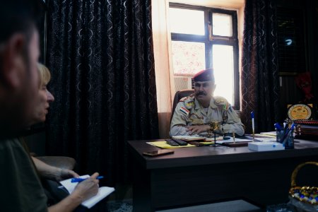 Interview with Colonel Ali Ibrahim, press officer at Nineveh (Mosul) Command Center in summer of 2019 in Mosul - 19