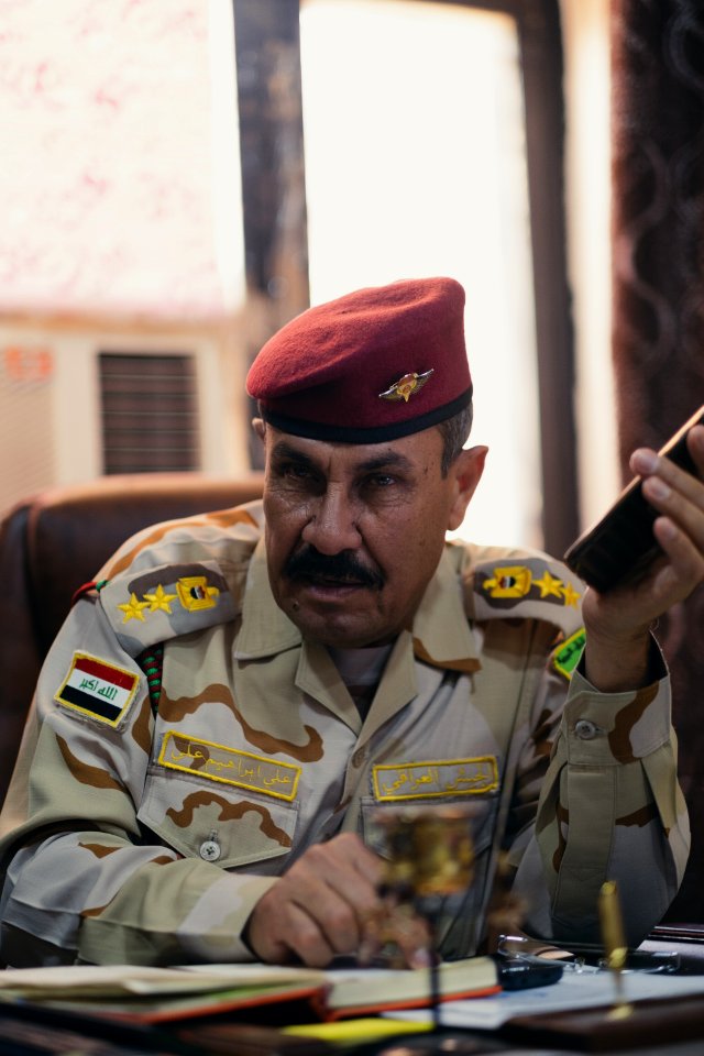 Interview with Colonel Ali Ibrahim, press officer at Nineveh (Mosul) Command Center in summer of 2019 in Mosul - 07