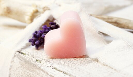 Pink heart soap soap heart