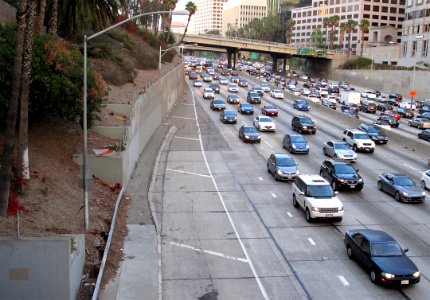 Interstate 110 downtown Los Angeles