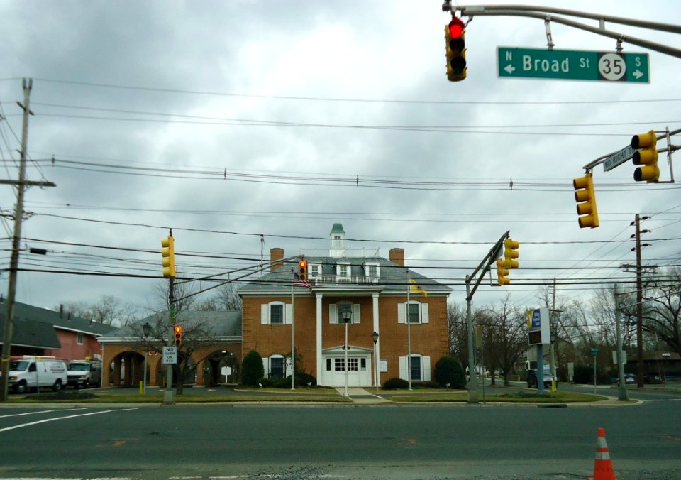 Intersection in Shrewsbury NJ along Route 35