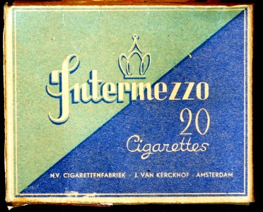 Intermezzo cigarettes, J van Kerckhof - Amsterdam