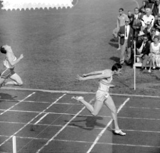 Internationale atletiek Amsterdam, finish Frans Luitjes, Bestanddeelnr 916-7731