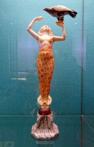 Inspiration by Emil Kellemann, Friedrich Adler, 1911, ivory, gold, wood, marble, opal - Germanisches Nationalmuseum - Nuremberg, Germany - DSC03118