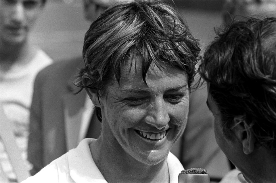 Internationaal tennistoernooi in Hilversum ( t Melkhuisje Margaret Court , kop, Bestanddeelnr 923-7228