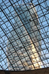 Skyline glass facade grid