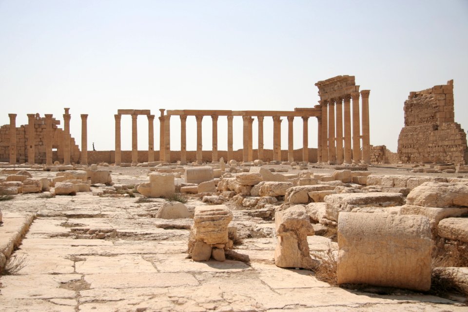 Inside the Temple of Bel, Palmyra