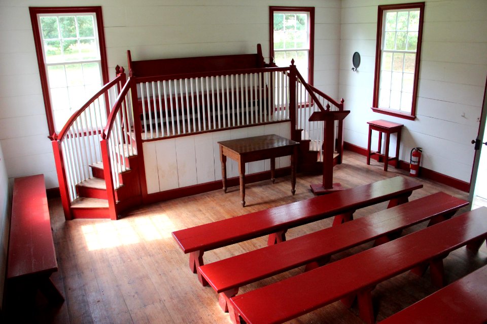 Inside the Supreme Courthouse, New Echota, July 2017