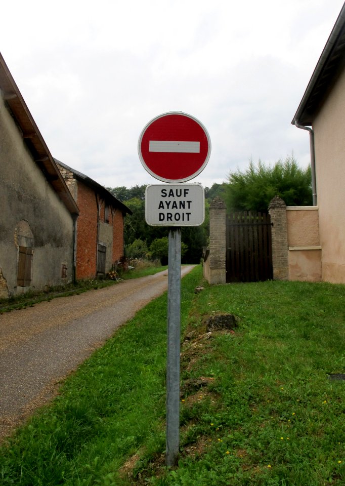 Interdit sauf ayant droit