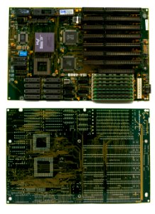 Intel i486DX-33 Motherboard Front-Back